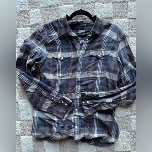 All Saints plaid shirt
